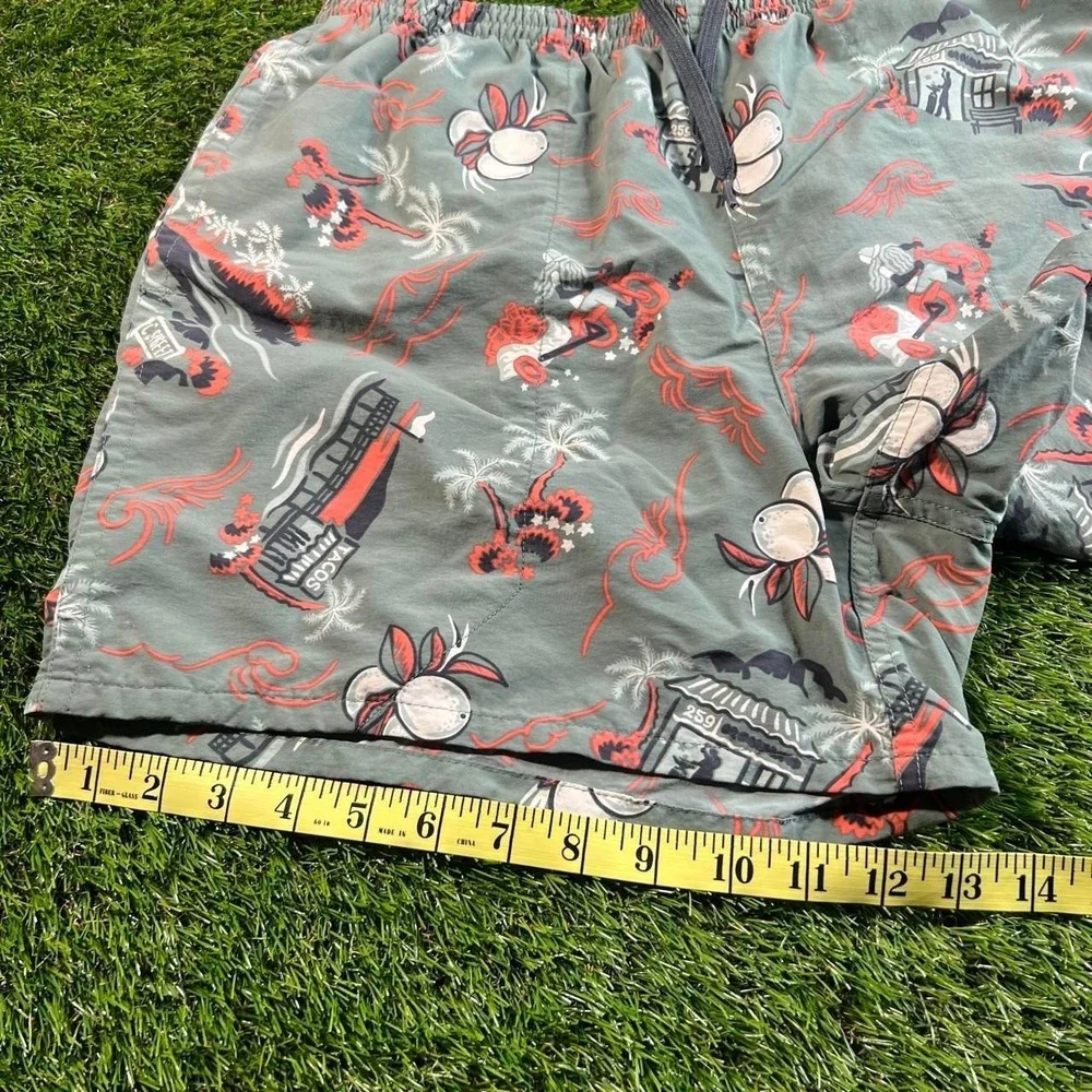 Patagonia Baggies Hawaiian Print Swim Shorts Mesh Lined Mens Medium Surf Beach